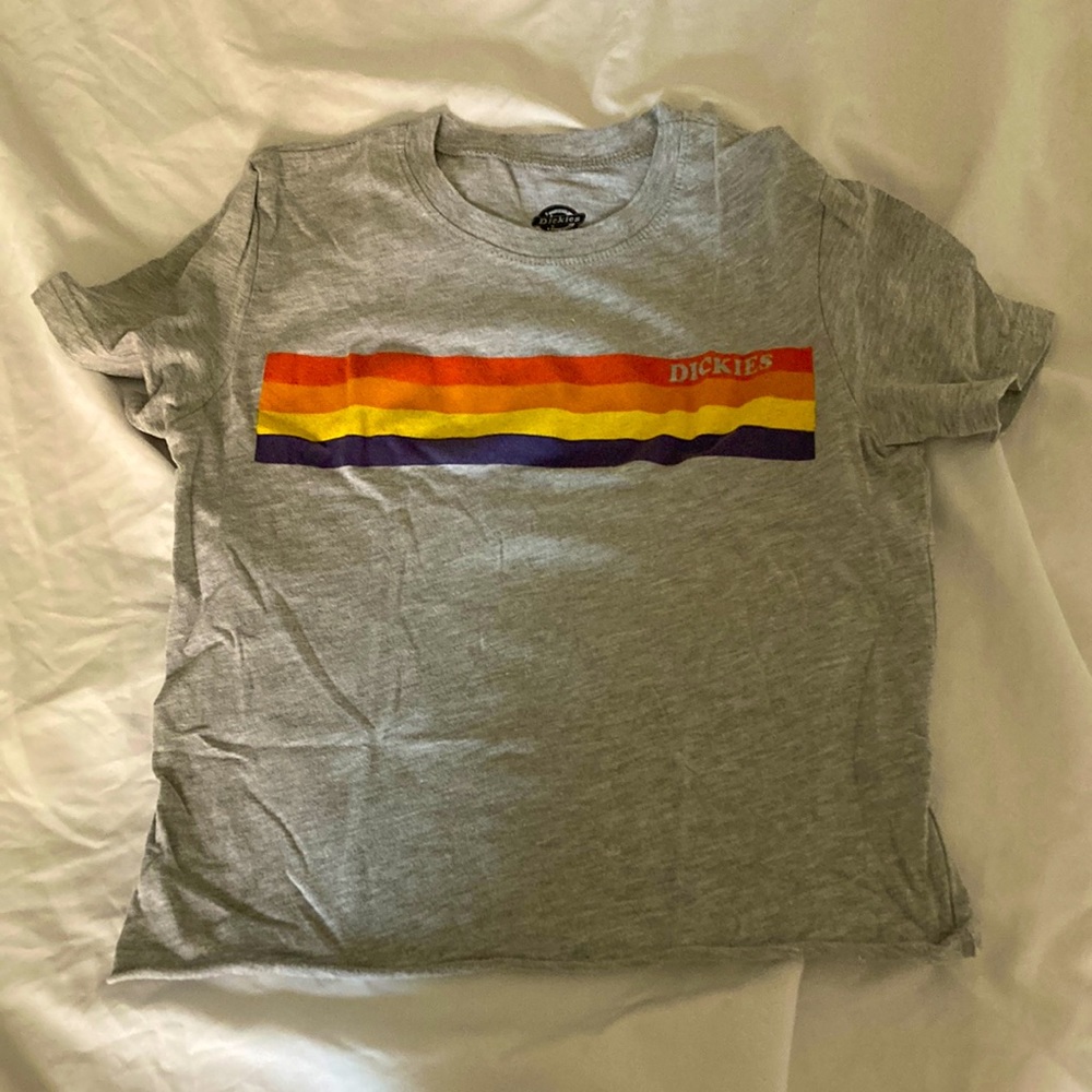 Gray Dickies striped shirt